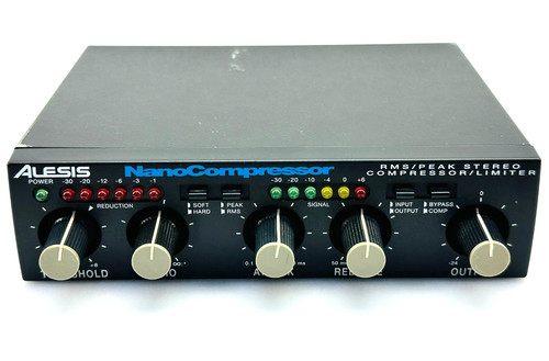 Alesis nanocompressor rms - rms, peak